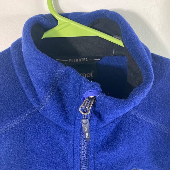 Mens Marmot Polartec Full Zip Fleece Jacket Blue S Polyester - Picture 4 of 11